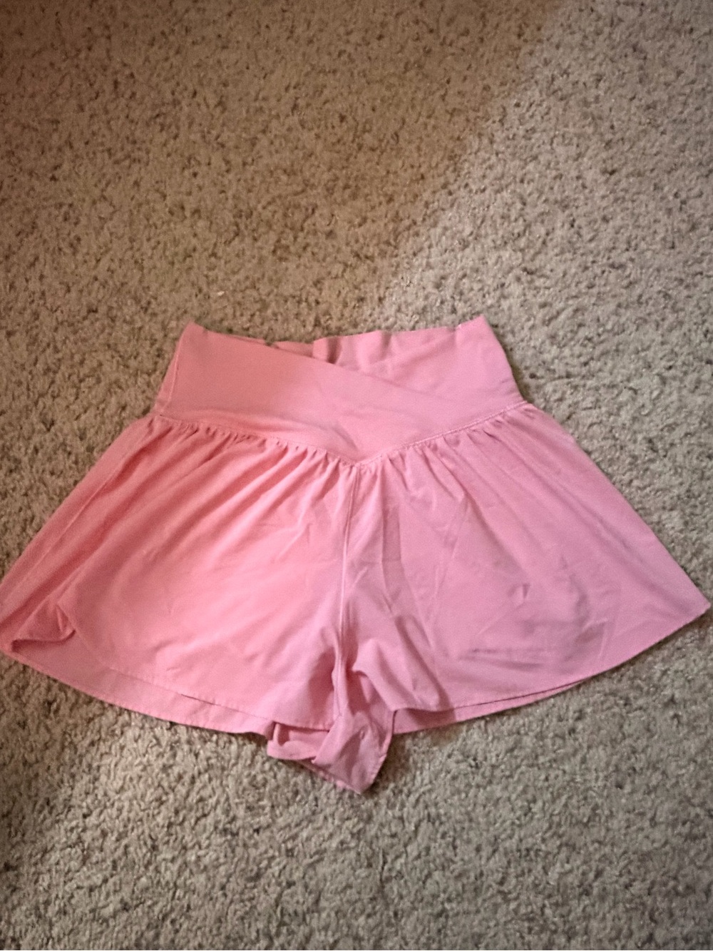 aerie Soft Pink Flared Skort Shorts